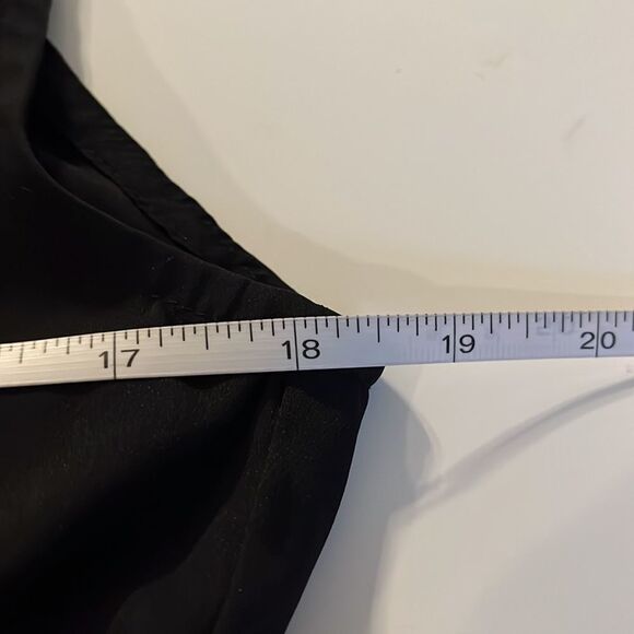 Truth black sleeveless hi-lo dress semi sheer fabric buttons to waistband sz M - Picture 11 of 14